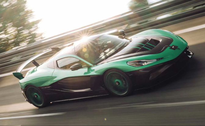 Rimac Nevera R racetrack