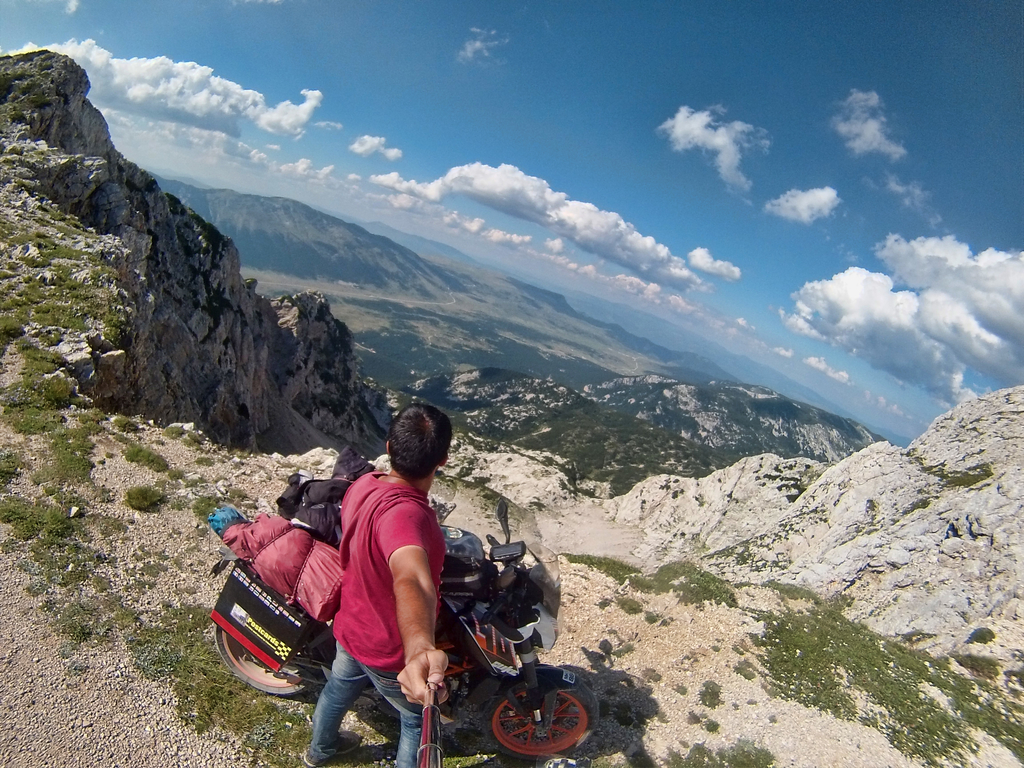 Rohith Takes A Selfie At Albanian Mountains