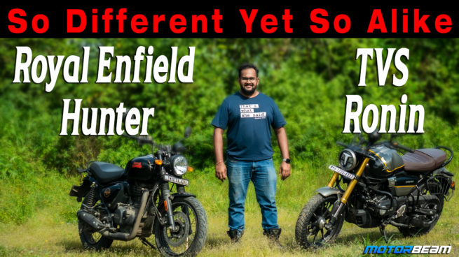 Royal Enfield Hunter vs TVS Ronin Comparison Video