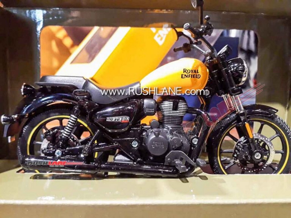 Royal Enfield Meteor Scale Model Yellow