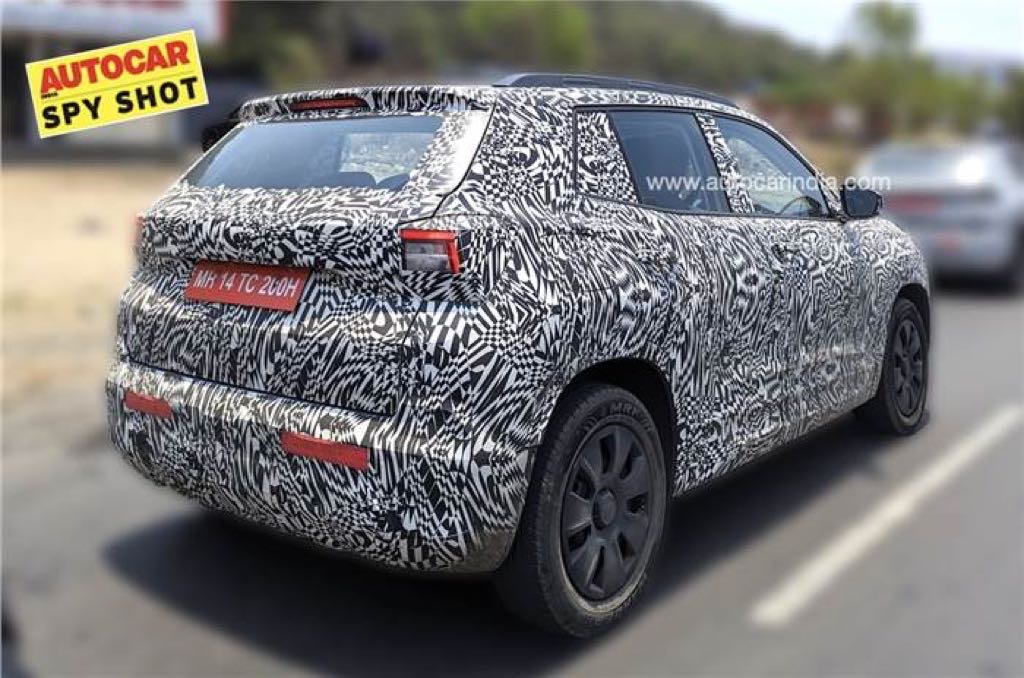 Skoda Compact SUV Rear Profile Spied