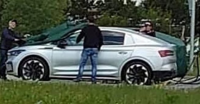Skoda Enyaq iV Coupe Spied