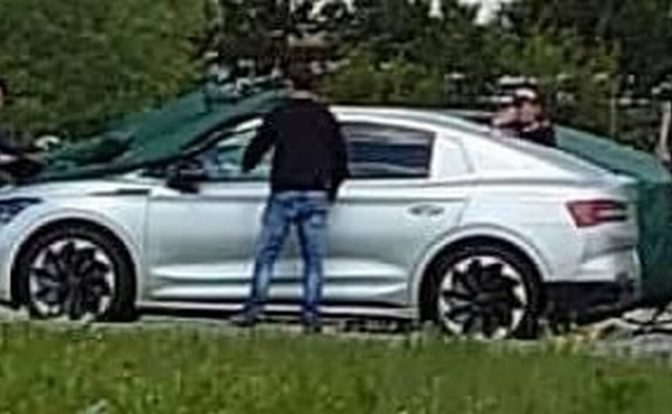 Skoda Enyaq iV Coupe Spied