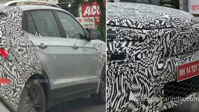 Skoda Kushaq facelift side and front bumper