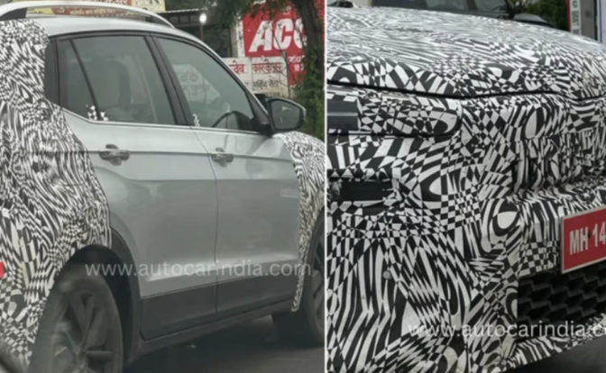 Skoda Kushaq facelift side and front bumper