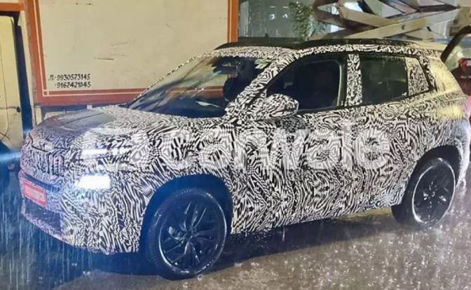 Skoda Kylaq Spied Testing India