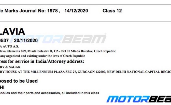 Skoda Slavia Trademark