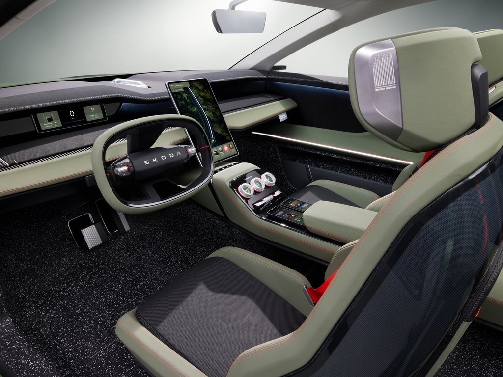Skoda Vision 7S Unveil Dashboard