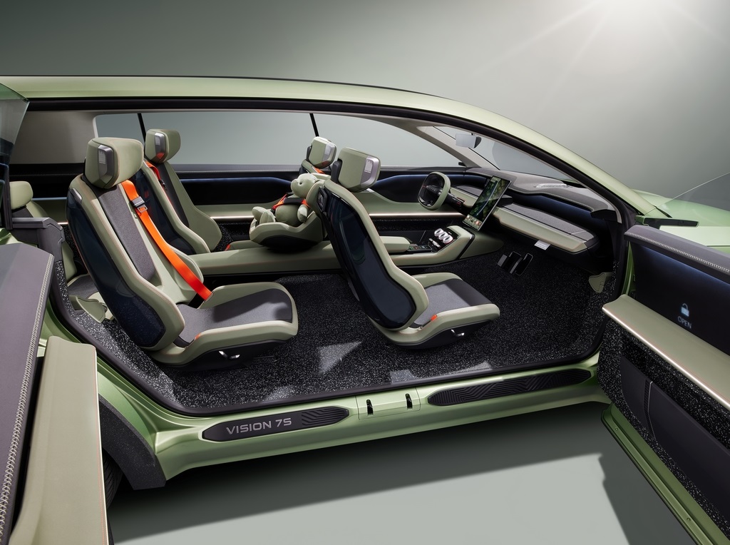 Skoda Vision 7S Unveil Interiors