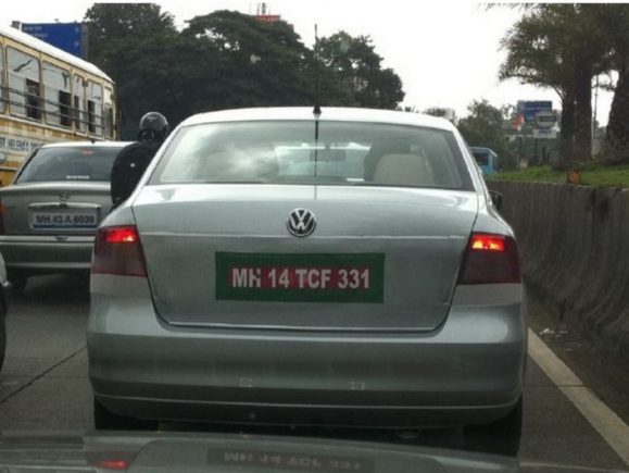 Skoda Fabia Sedan Spied