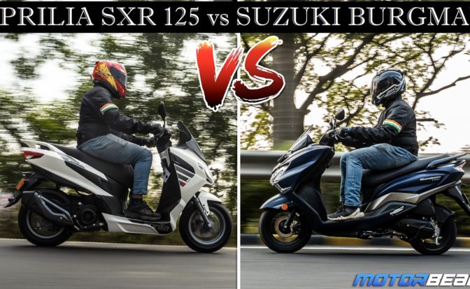 Suzuki Burgman vs Aprilia SXR 125 Video