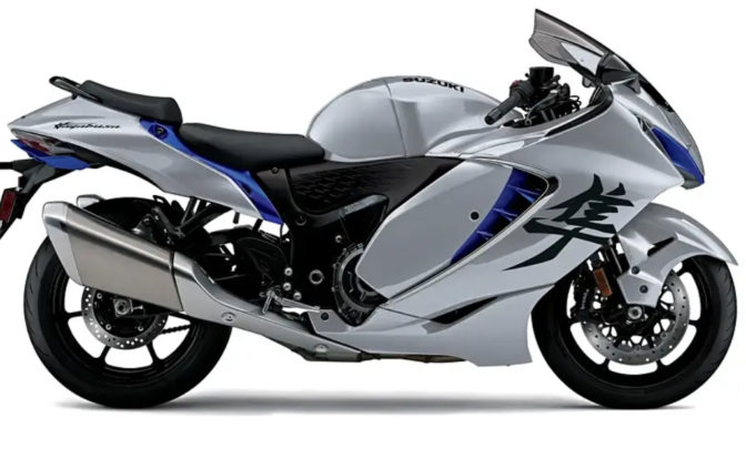 Suzuki Hayabusa Silver Side