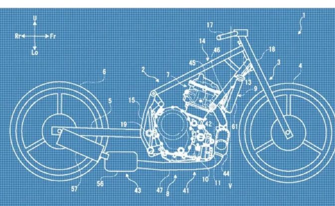 Suzuki Parallel-Twin Patent Engine