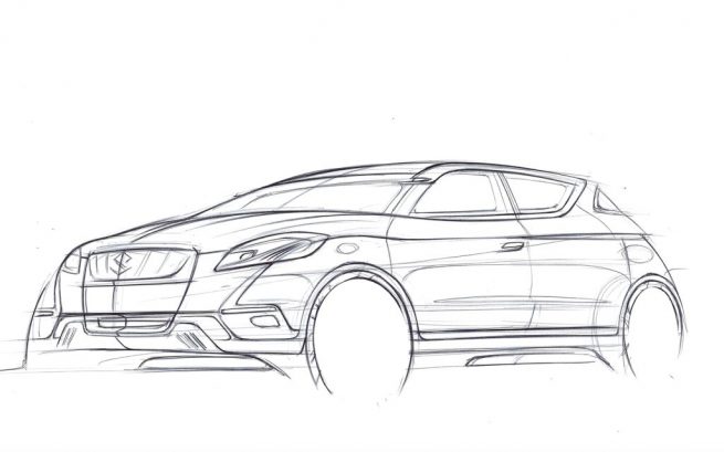 Suzuki S-Cross Sketch