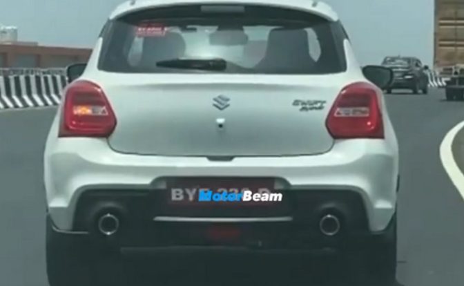 Suzuki Swift Sport Testing Straight Rear