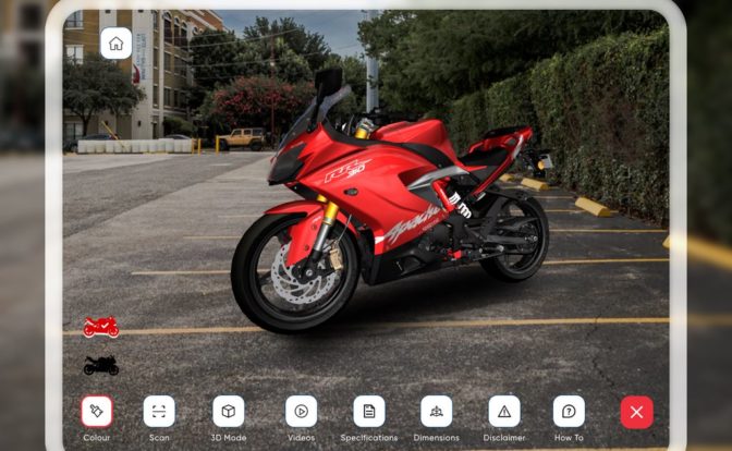 TVS ARIVE App Colour Change