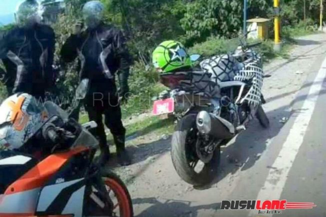 TVS Apache RR 310 Spied With RC 390