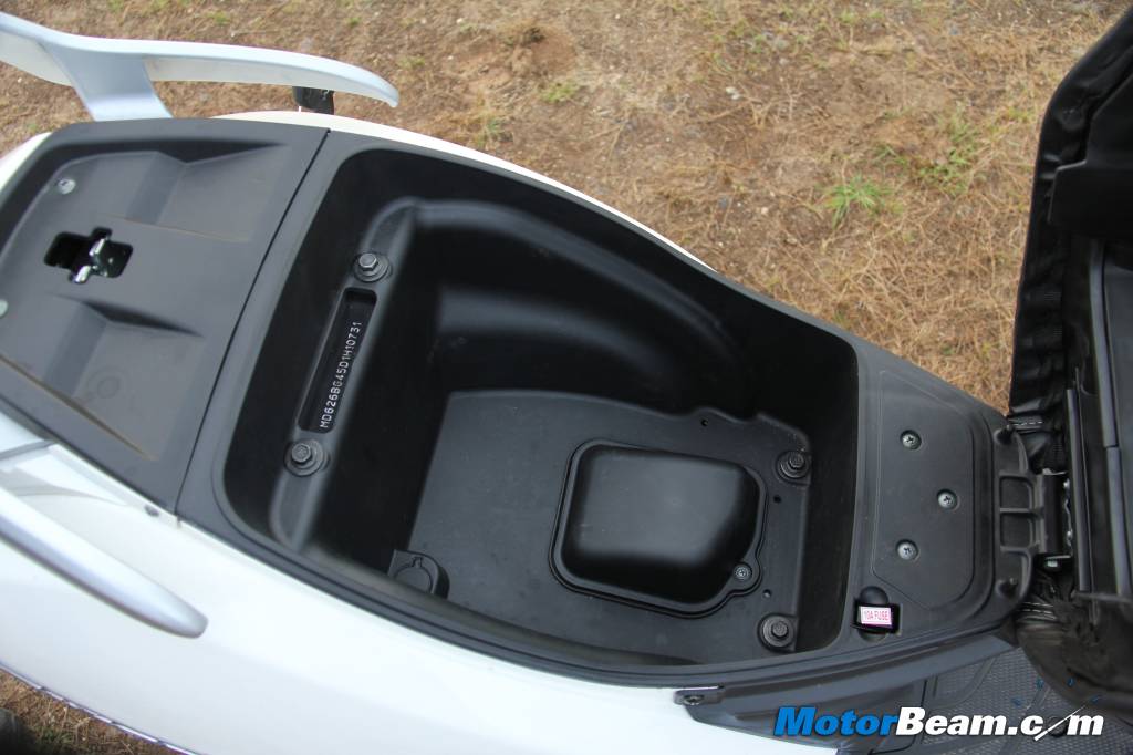 TVS Jupiter Underseat Storage