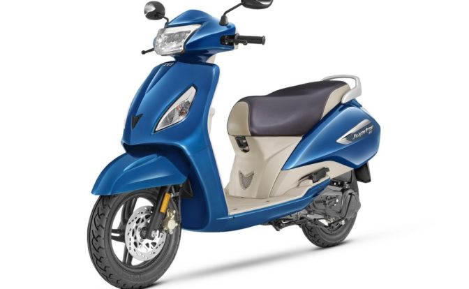 TVS Jupiter ZX IntelliGo Starlight Blue