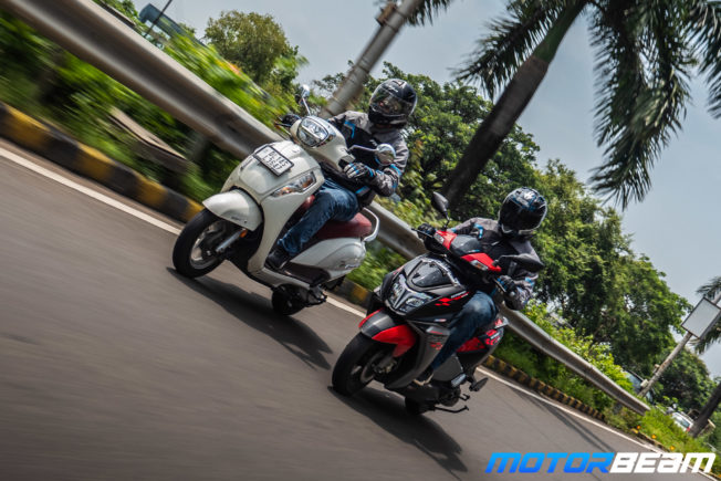 TVS NTorq 125 vs Suzuki Access 125 Comparison Review 16