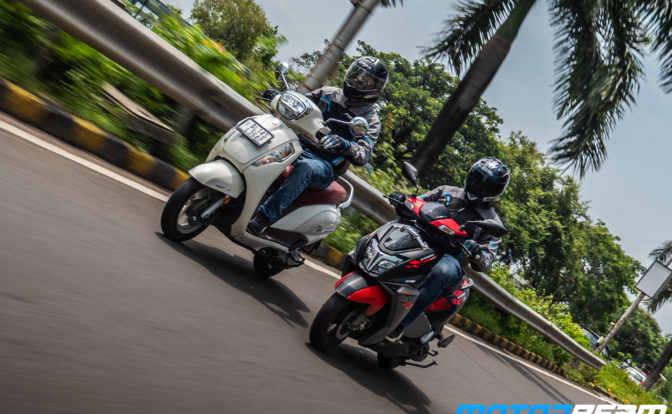 TVS NTorq 125 vs Suzuki Access 125 Comparison Review 16