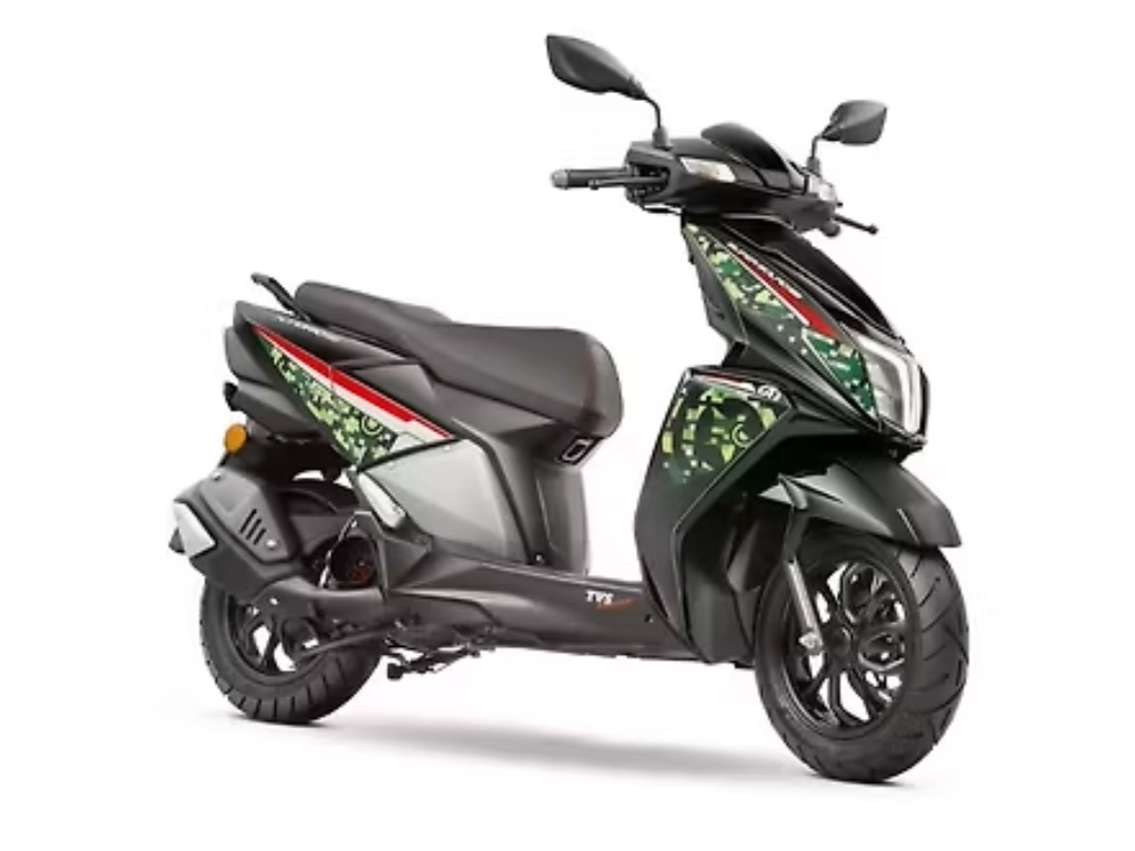 TVS Ntorq 125 Super Soldier Edition front