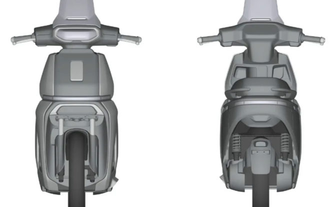 TVS Orbiter front and rear