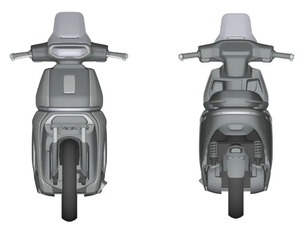 TVS Orbiter front and rear