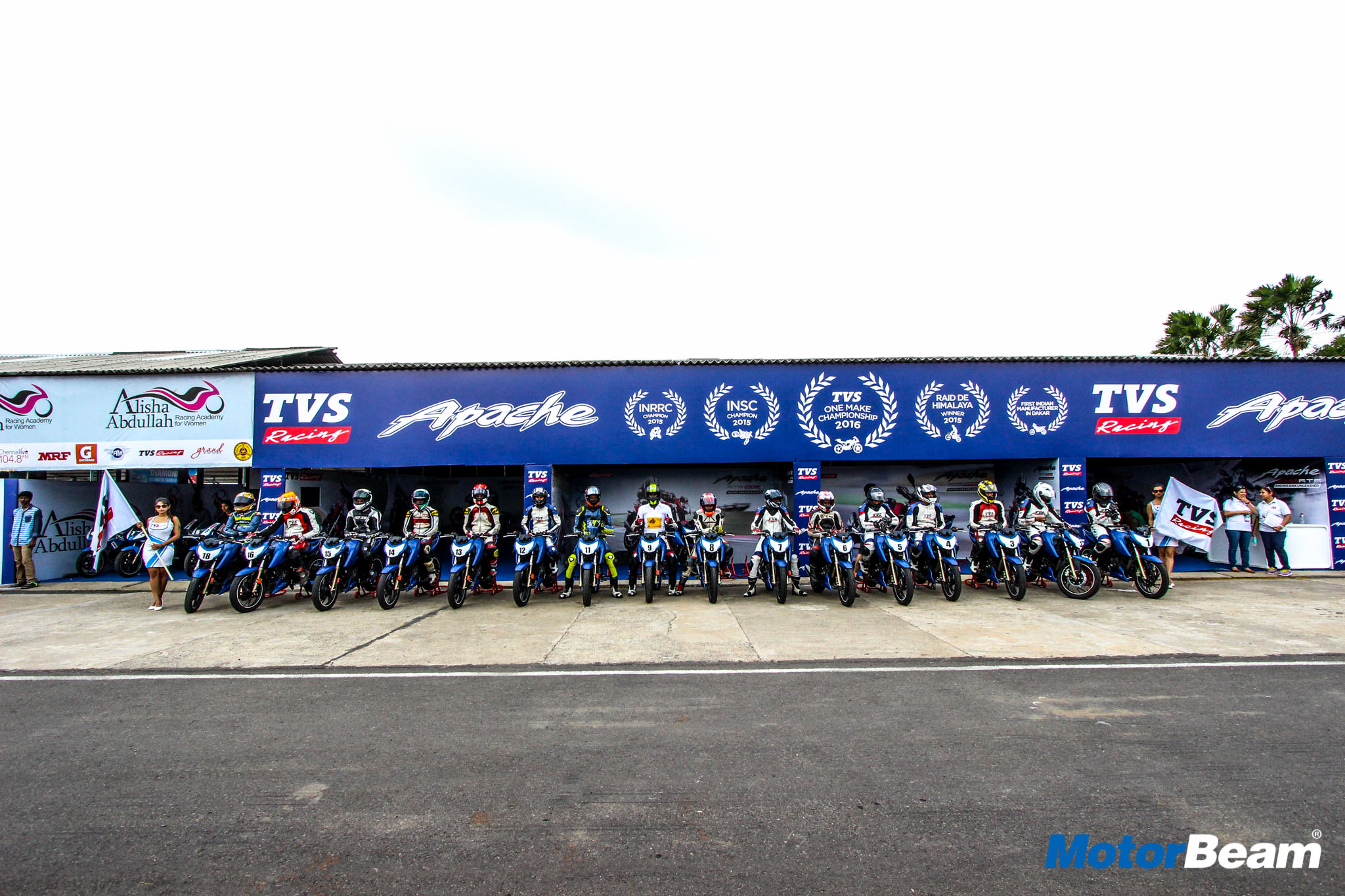 TVS Racing Apache 200 Media Race