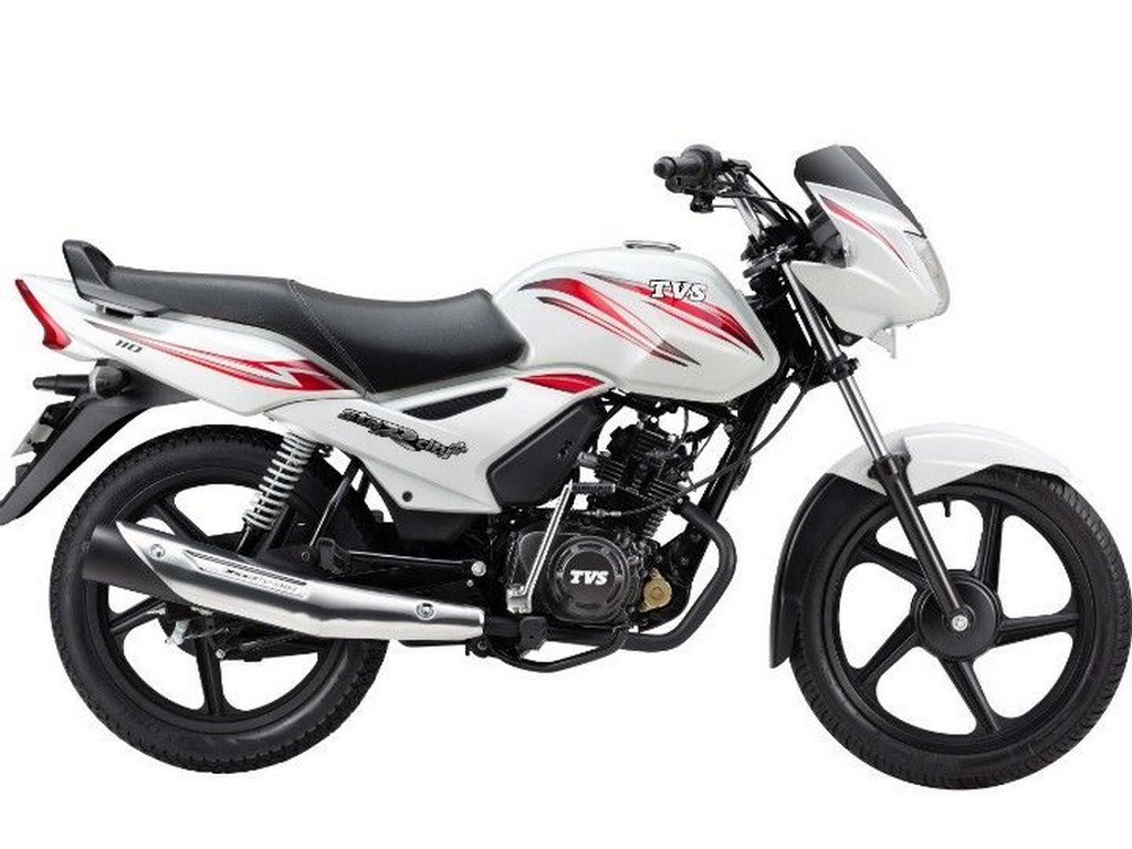 TVS Star City+ Spotlight White