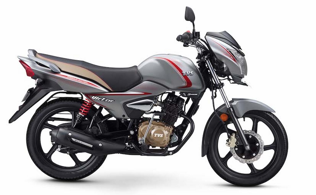 TVS Victor Premium Edition Matte Silver