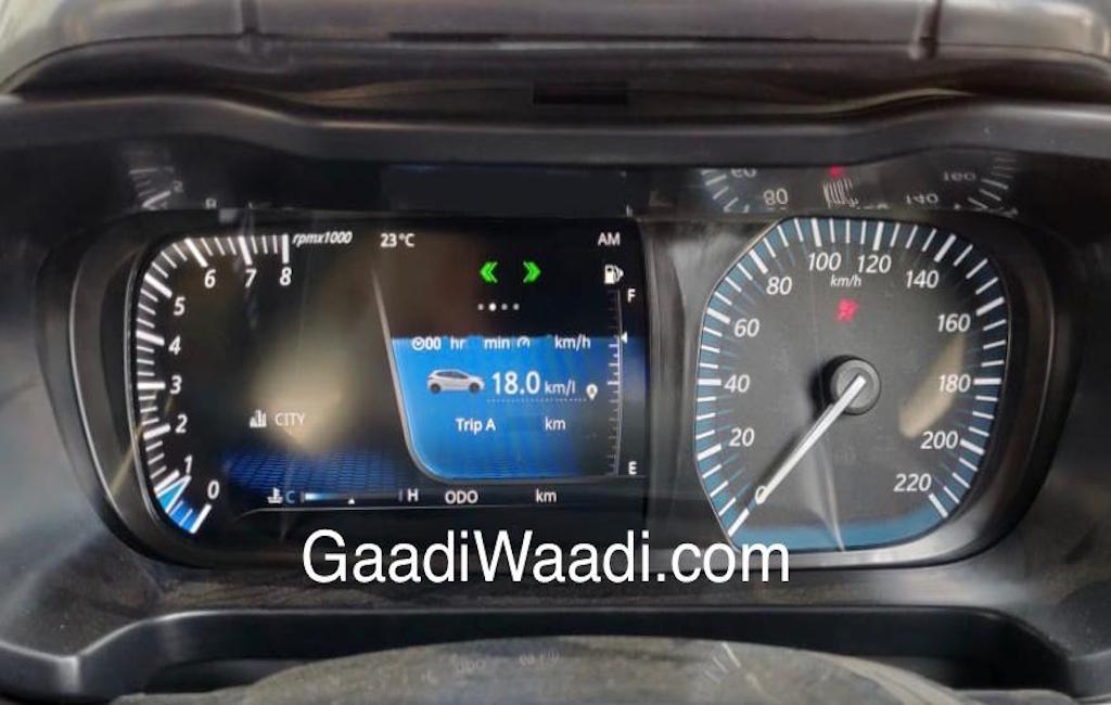 Tata 45X Speedometer Spied