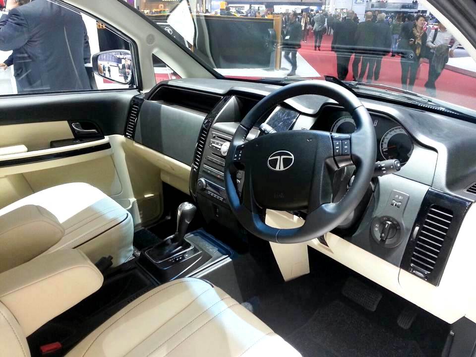 Tata Aria facelift dashboard
