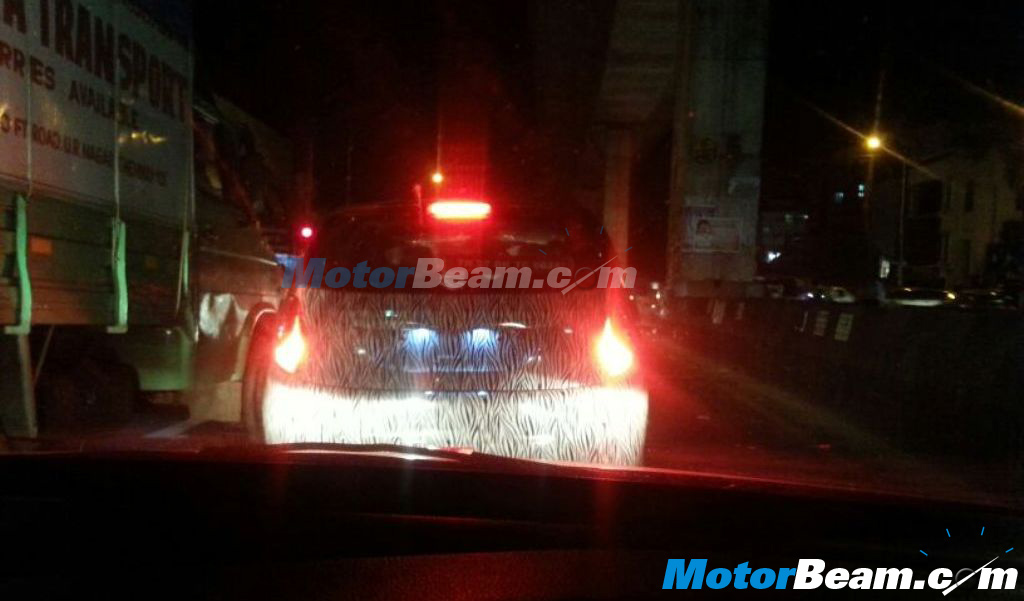 Tata Bolt Spy Shot Bangalore Rear