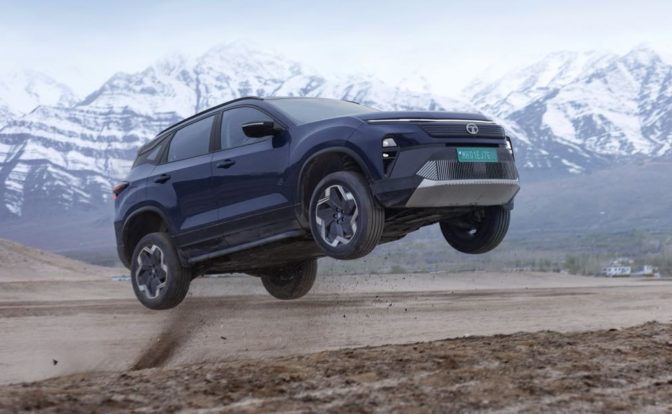 Tata Harrier EV Jump