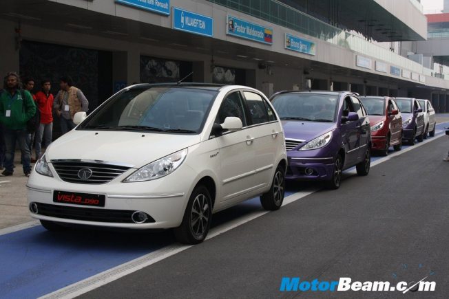 Tata Indica Vista D90 Pit Lane