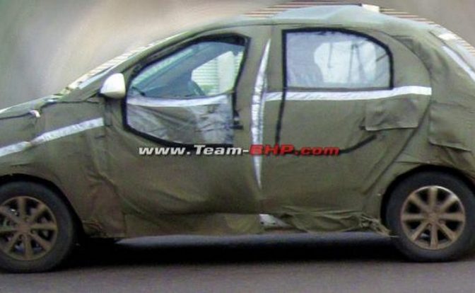 Tata Indica Vista Facelift Spyshot Side