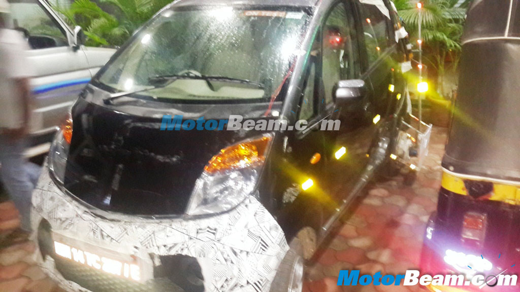 Tata Nano AMT Spy Shot Camouflage