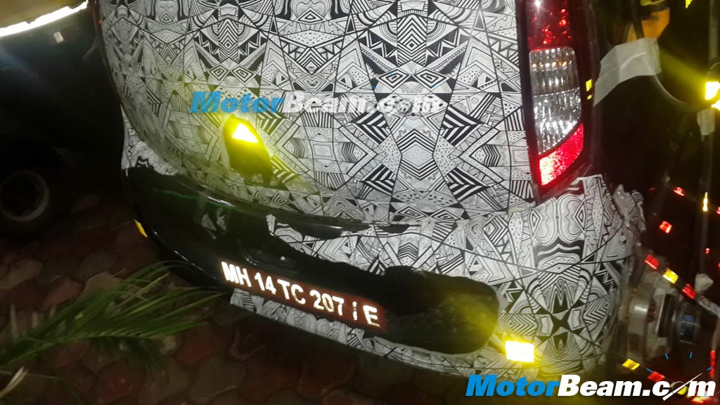 Tata Nano AMT Spy Shot Rear