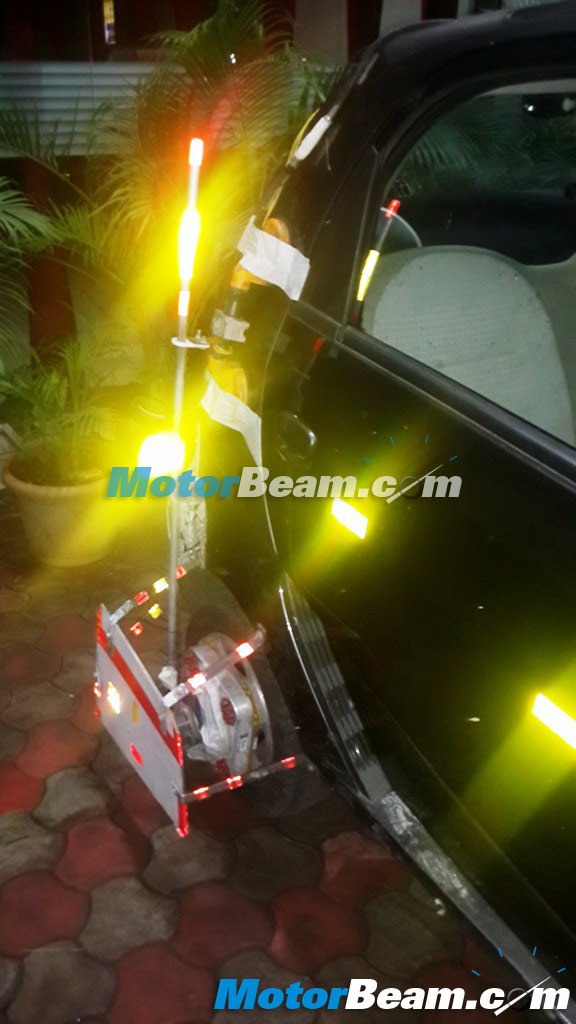 Tata Nano AMT Spy Shot Testing Equipment