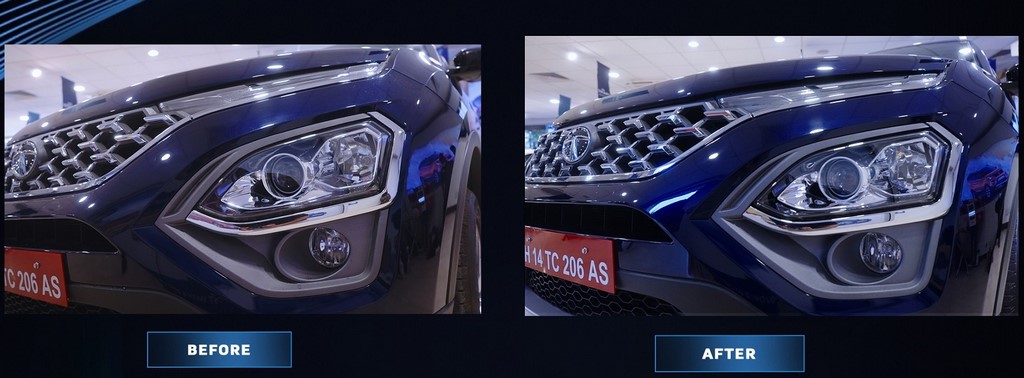 Tata Safari Ceramic Coating Headlights