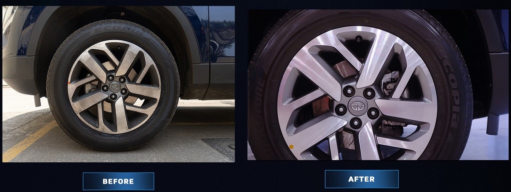 Tata Safari Ceramic Coating Wheels