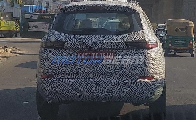 Tata Safari Electric Prototype Rear