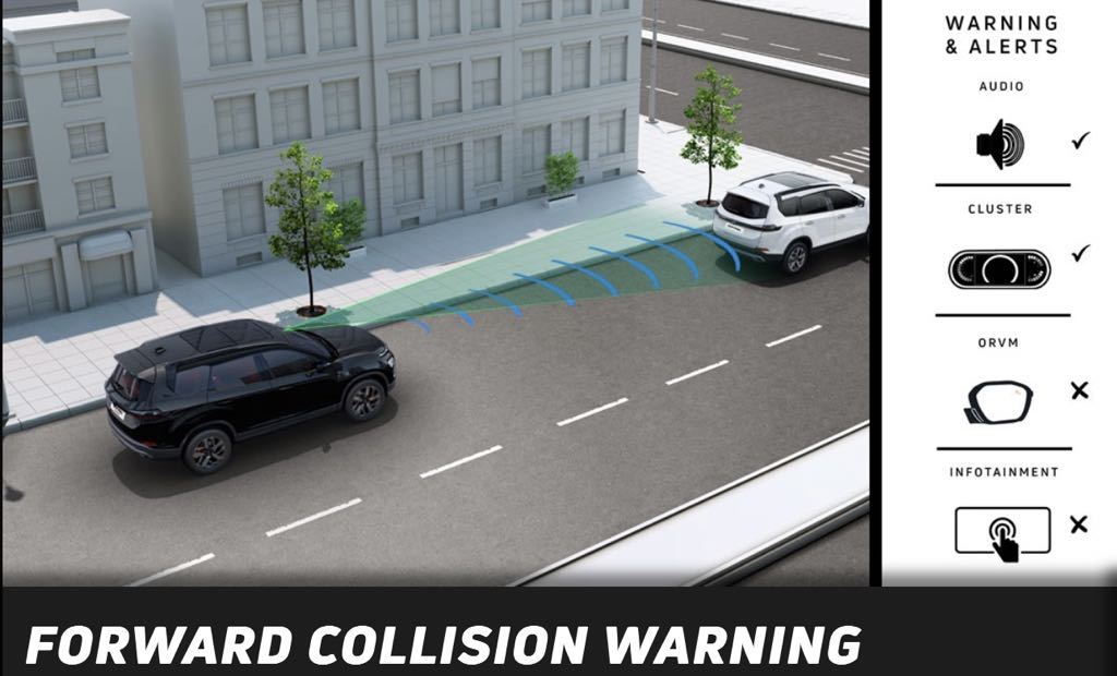 Tata Safari Forward Collision Warning