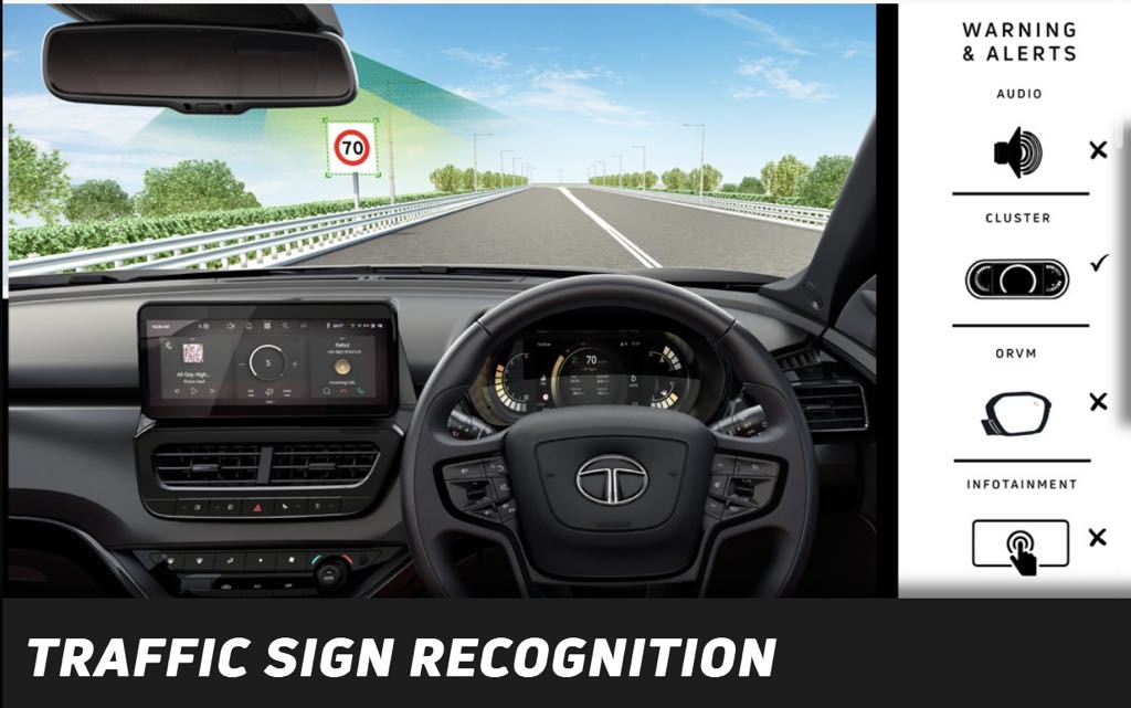 Tata Safari Traffic Sign Recognition