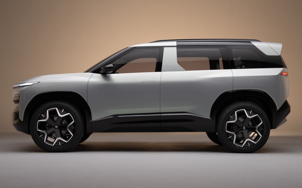 Side profile of the car