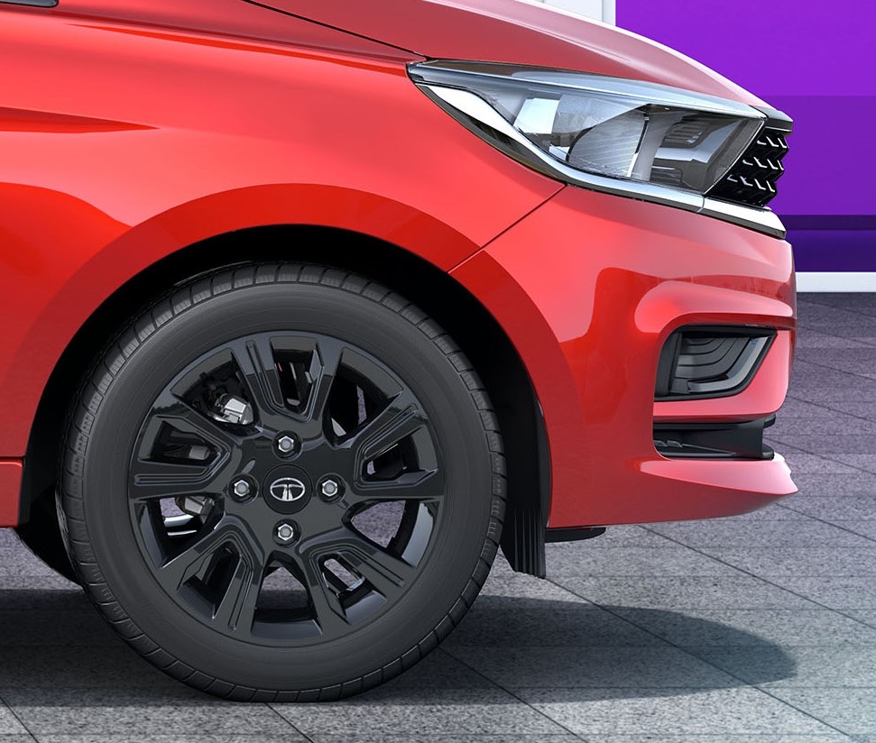 14-inch black alloys