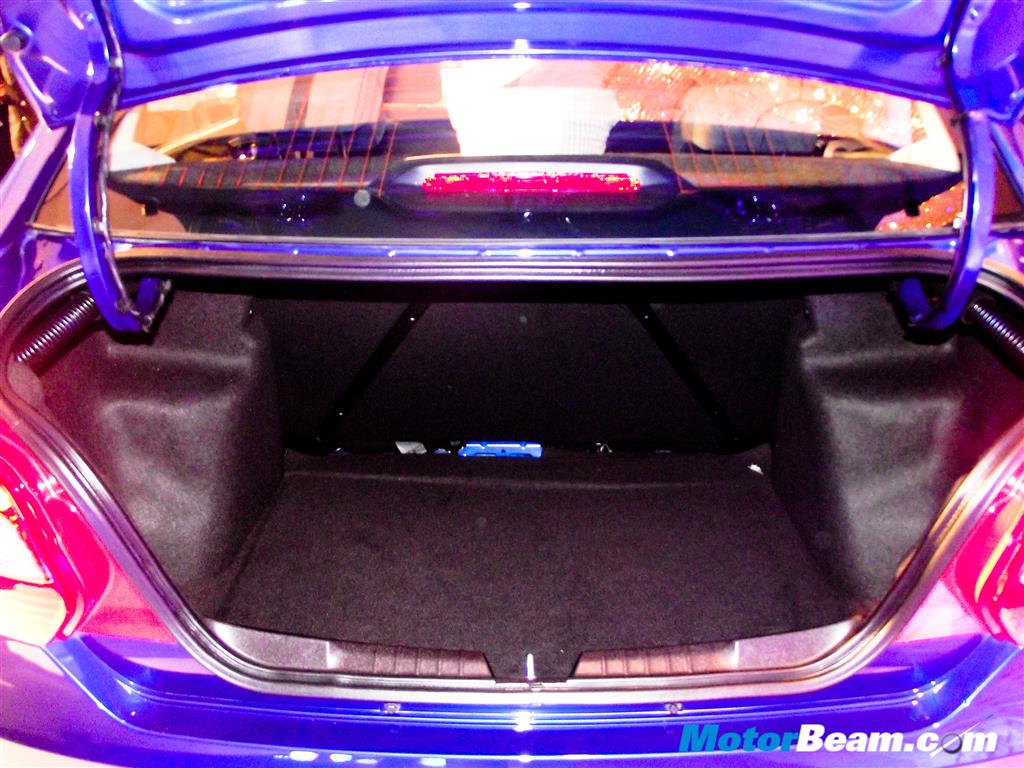 Tata Zest Launched Boot Space