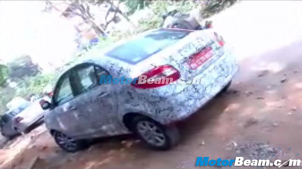 Tata Zest Spy Shot Bangalore Rear
