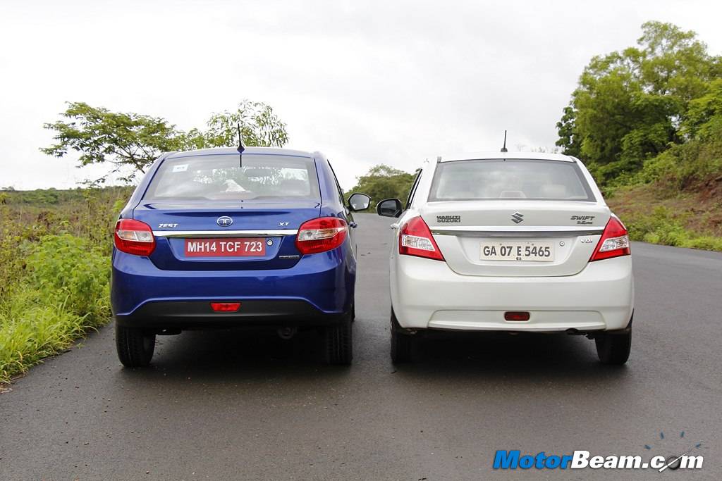 Tata Zest vs Maruti DZire Comparo